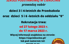 Więcej o: Rekrutacja Przedszkole i klasa “0”