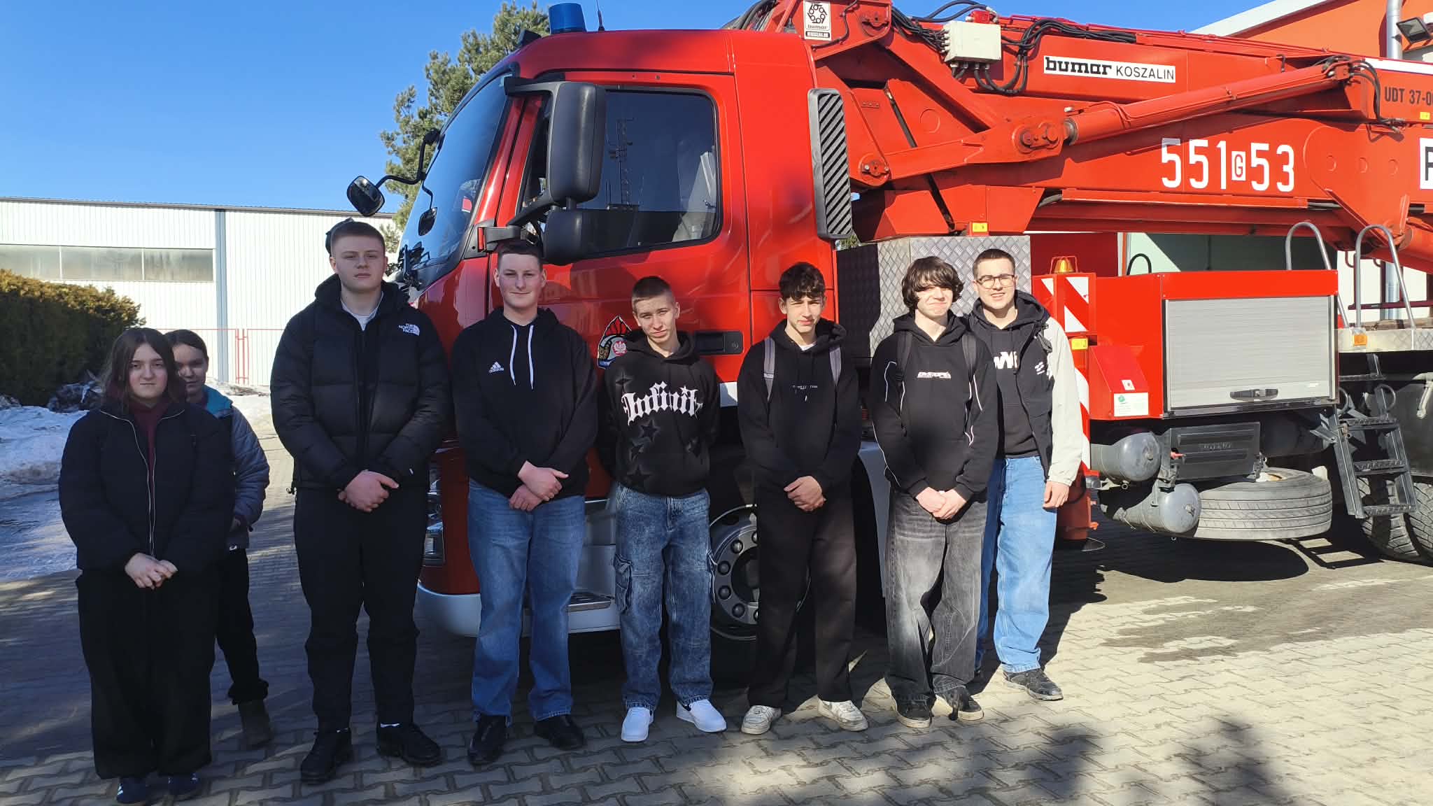 Wycieczka kl VIII do PSP w Wejherowie